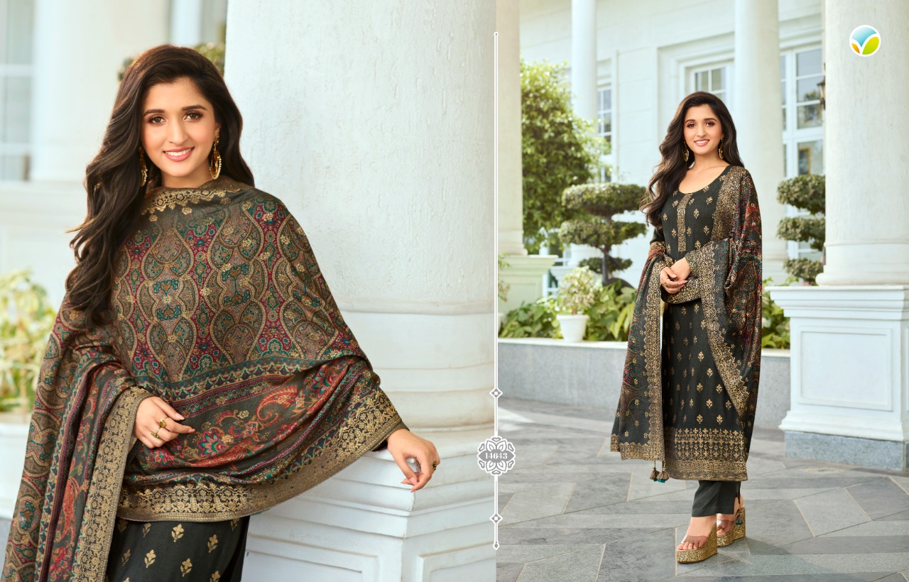 Vinay fashion kaseesh pashmina digital viscose pashmina festive look salwar suit catalog