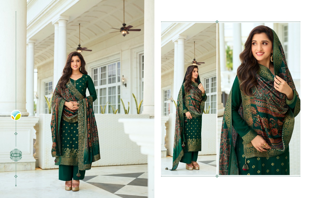 Vinay fashion kaseesh pashmina digital viscose pashmina festive look salwar suit catalog