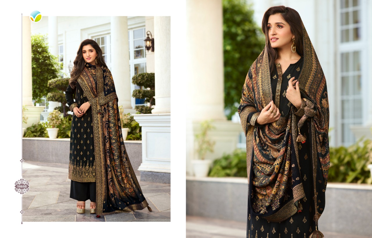 Vinay fashion kaseesh pashmina digital viscose pashmina festive look salwar suit catalog