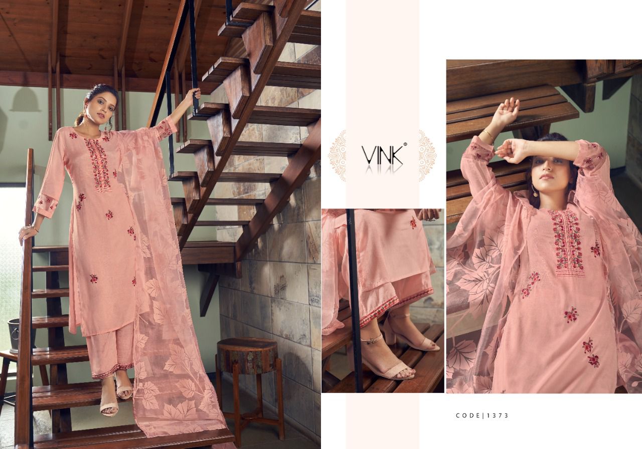 vink fern 2 viscose new and modern style kurta with pant and dupatta catalog