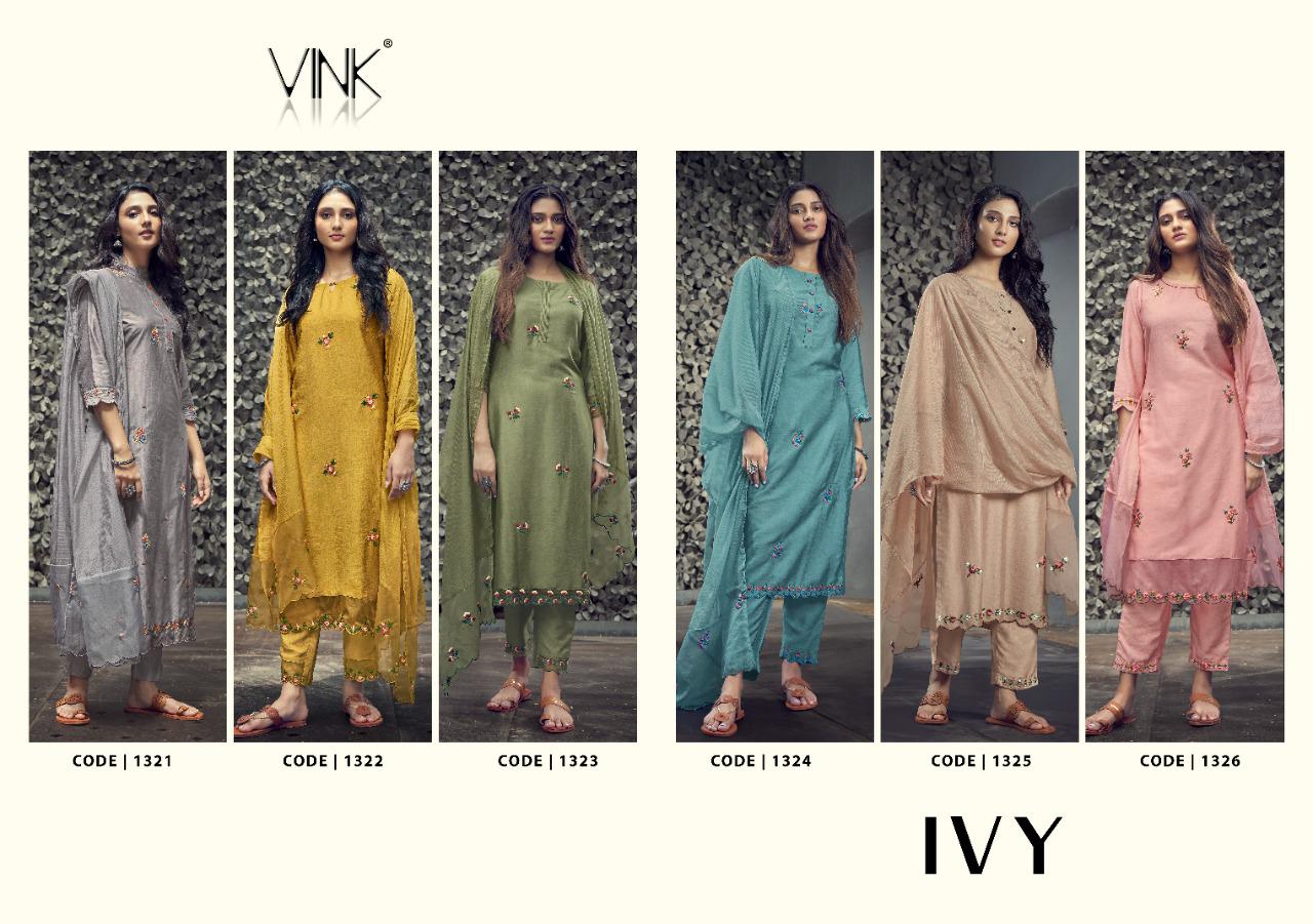 vink ivy viscose new and modern style kurta with pant and dupatta catalog