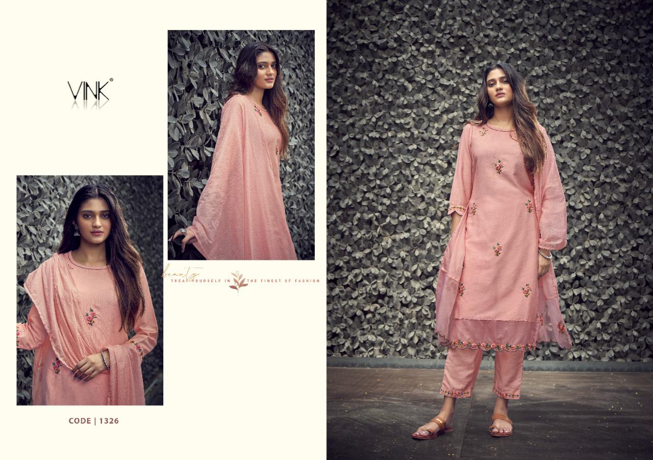 vink ivy viscose new and modern style kurta with pant and dupatta catalog