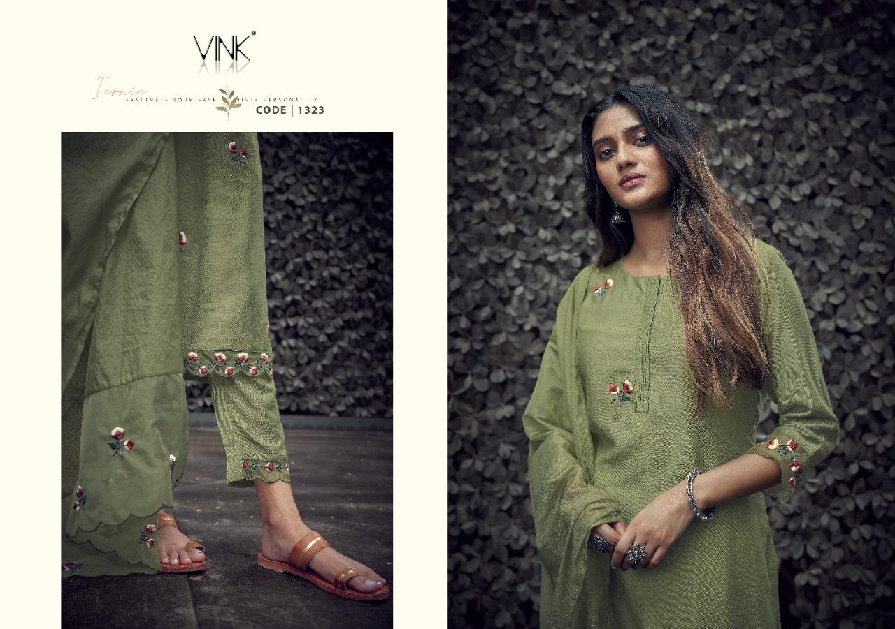 vink ivy viscose new and modern style kurta with pant and dupatta catalog