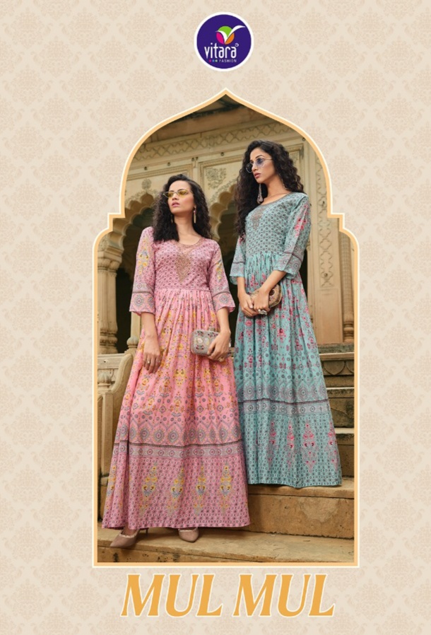 vitara fashion mulmul pure lawn innovative style kurti catalog