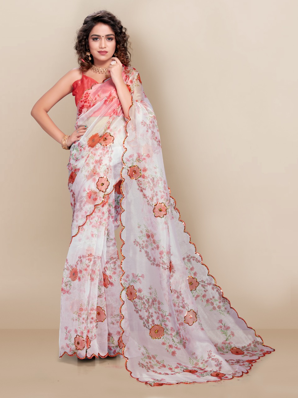 vivera internation marilyn organza astonishing saree catalog