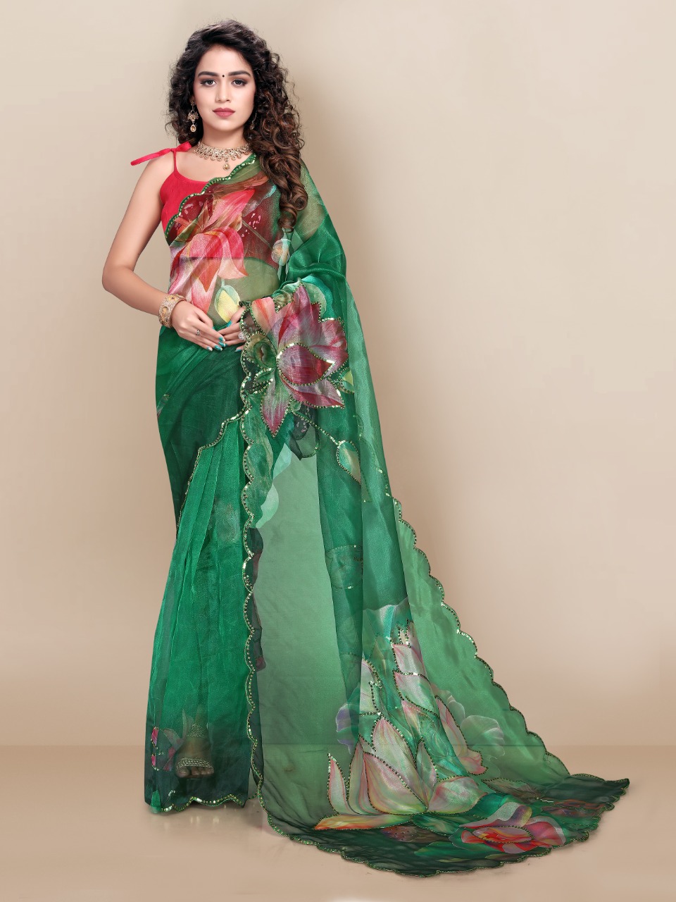 vivera internation marilyn organza astonishing saree catalog