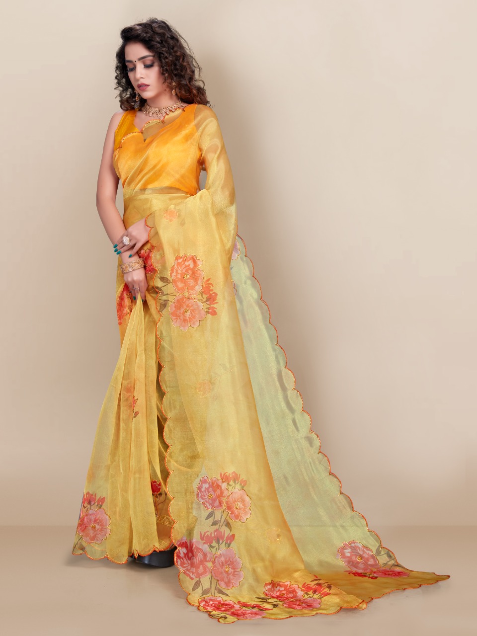 vivera internation marilyn organza astonishing saree catalog