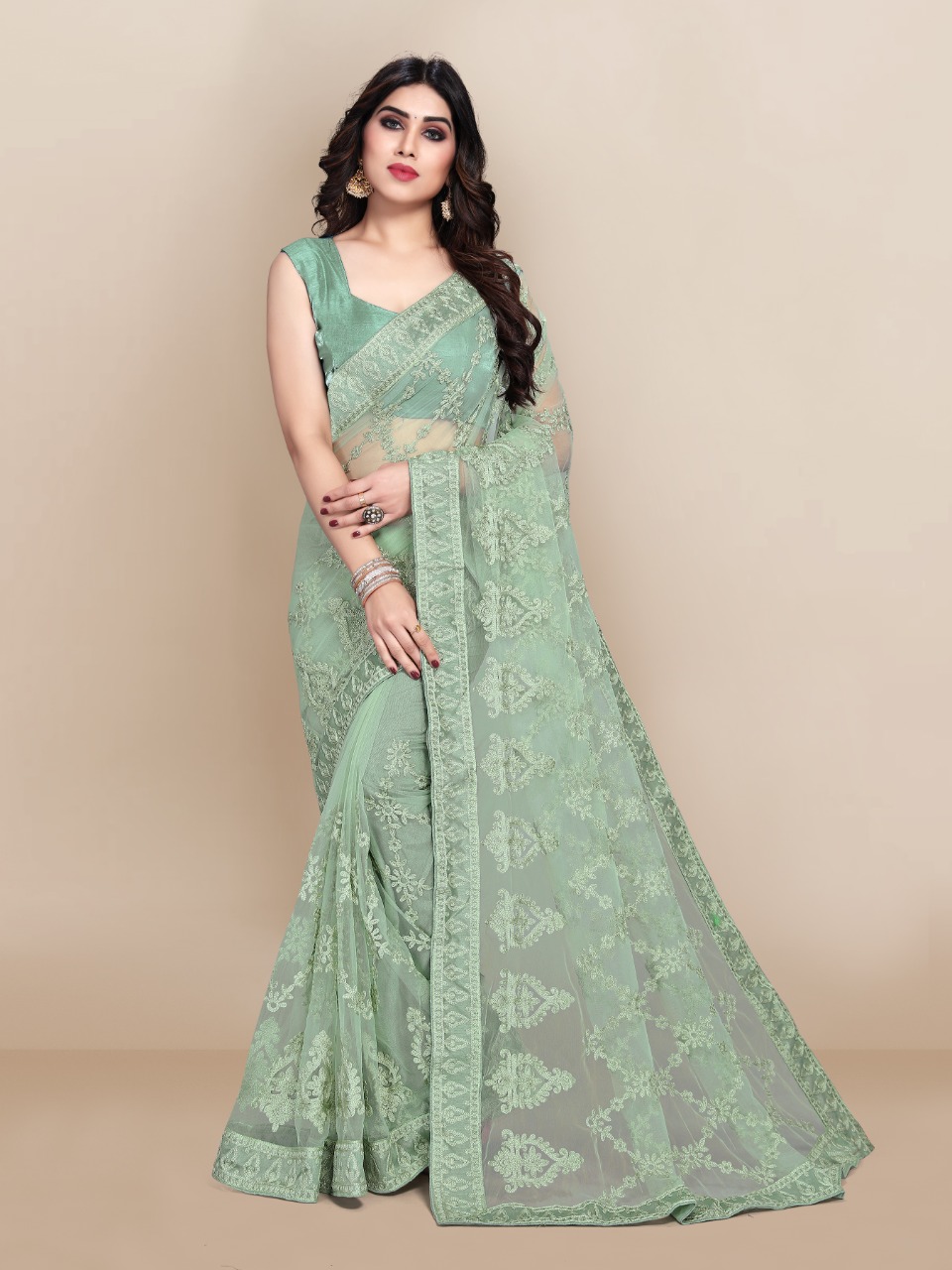 vivera international Dabangg 8 soft net gorgeous look saree catalog