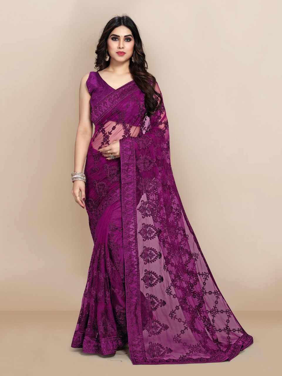 vivera international Dabangg 8 soft net gorgeous look saree catalog