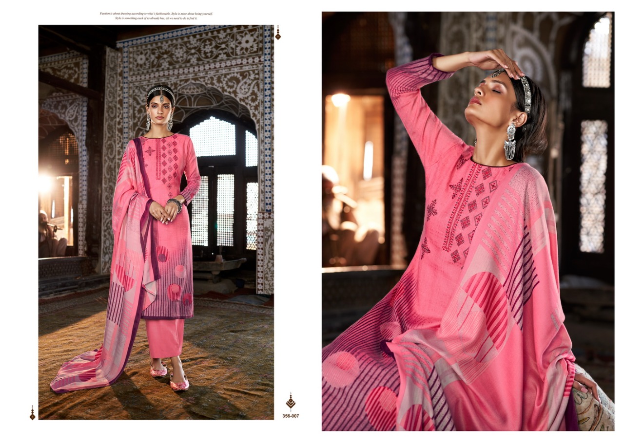 zulfat designer suit rooh pure pashmina elegant look salwar suit catalog