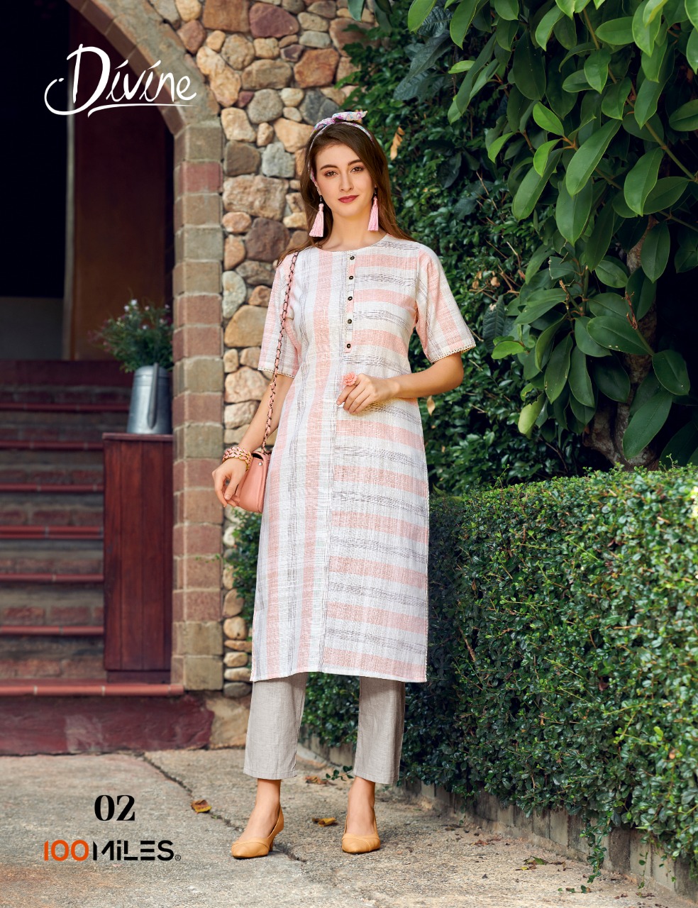 100 miles divine designer at affordabale price kurti catalog