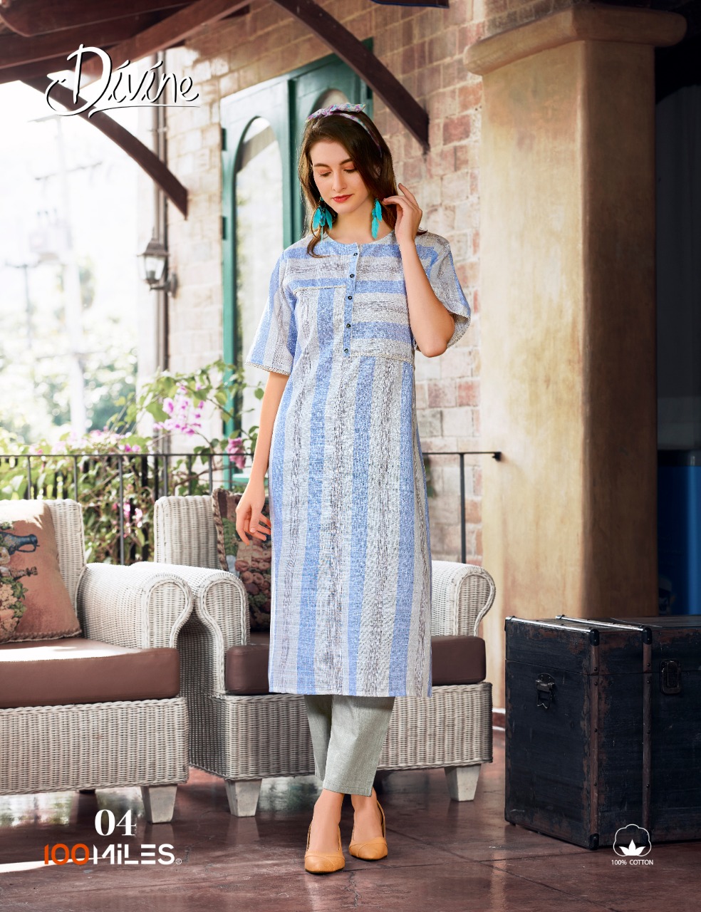 100 miles divine designer at affordabale price kurti catalog