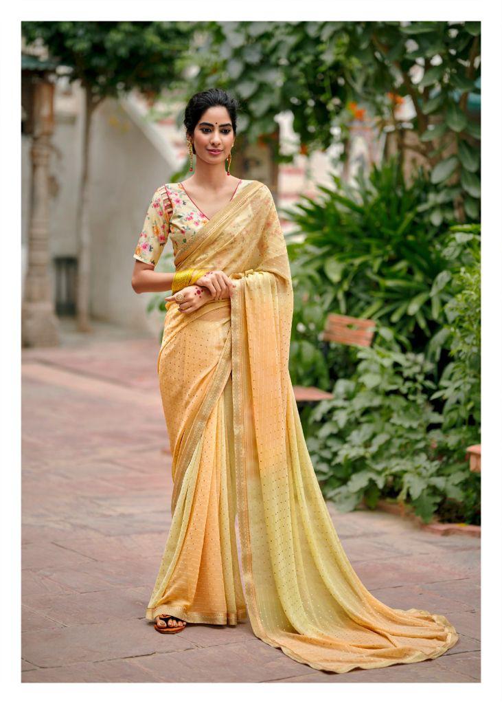 lt kashvi creation shraddha georgget elegant print saree catalog