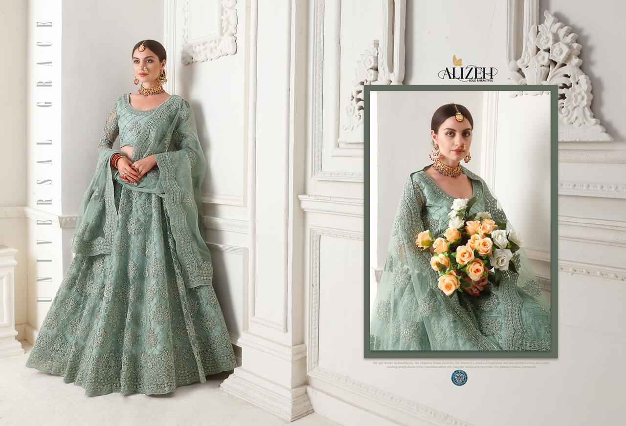 alizeh adorable net  grandeur lehenga catalog