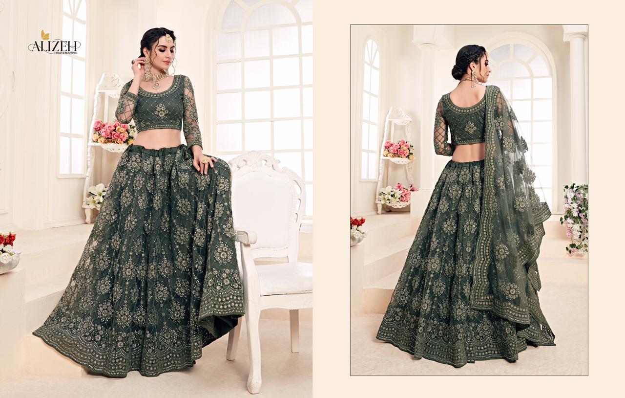 alizeh adorable net  grandeur lehenga catalog