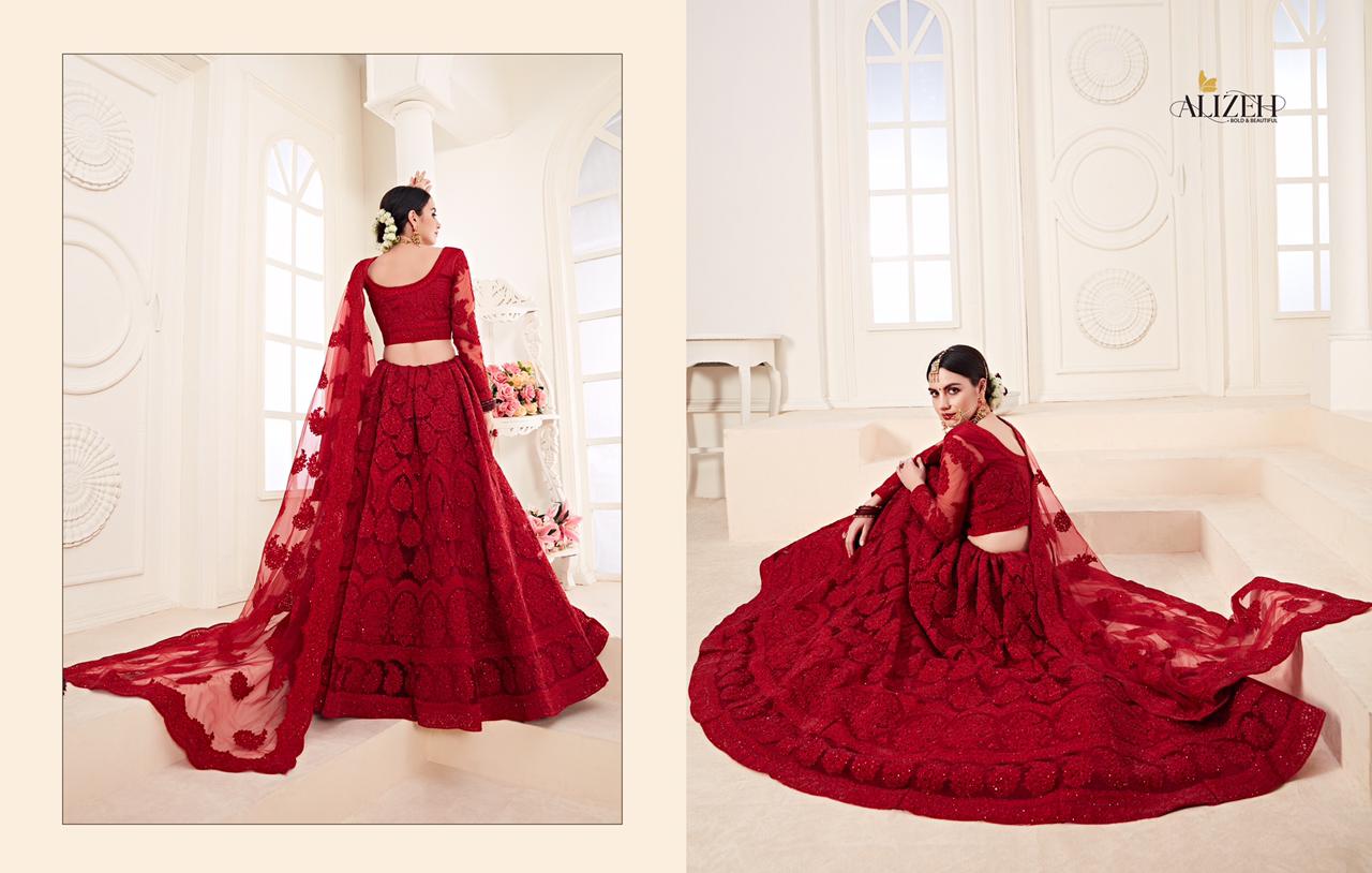 alizeh adorable net  grandeur lehenga catalog