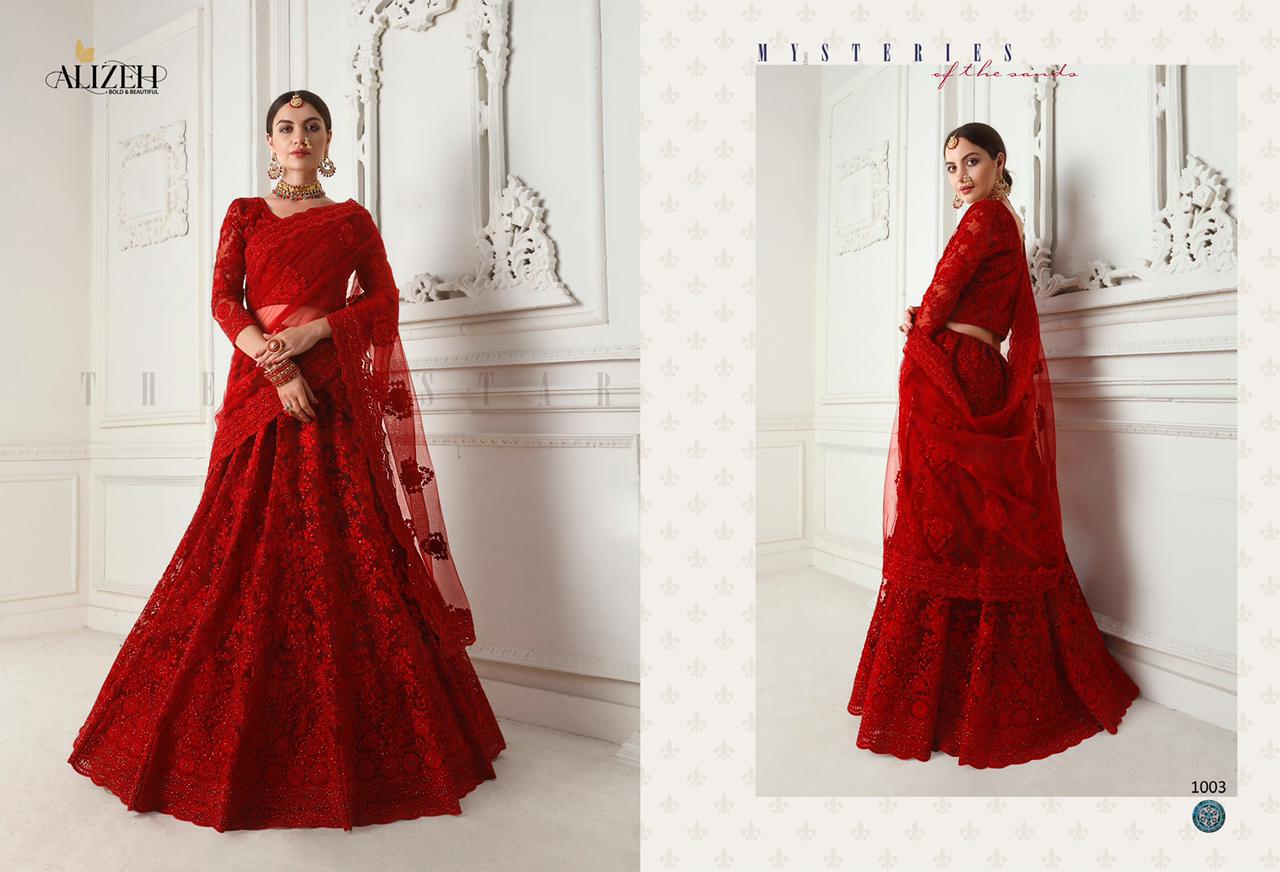 alizeh adorable net  grandeur lehenga catalog