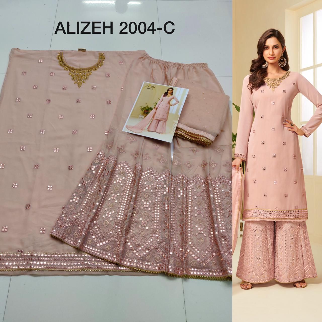 alizeh zaida vol 4 georgette astonishing look salwar suit catalog