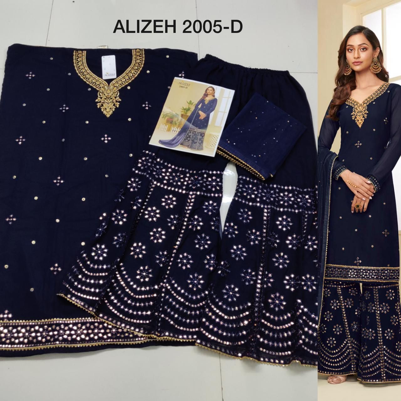 alizeh zaida vol 4 georgette astonishing look salwar suit catalog