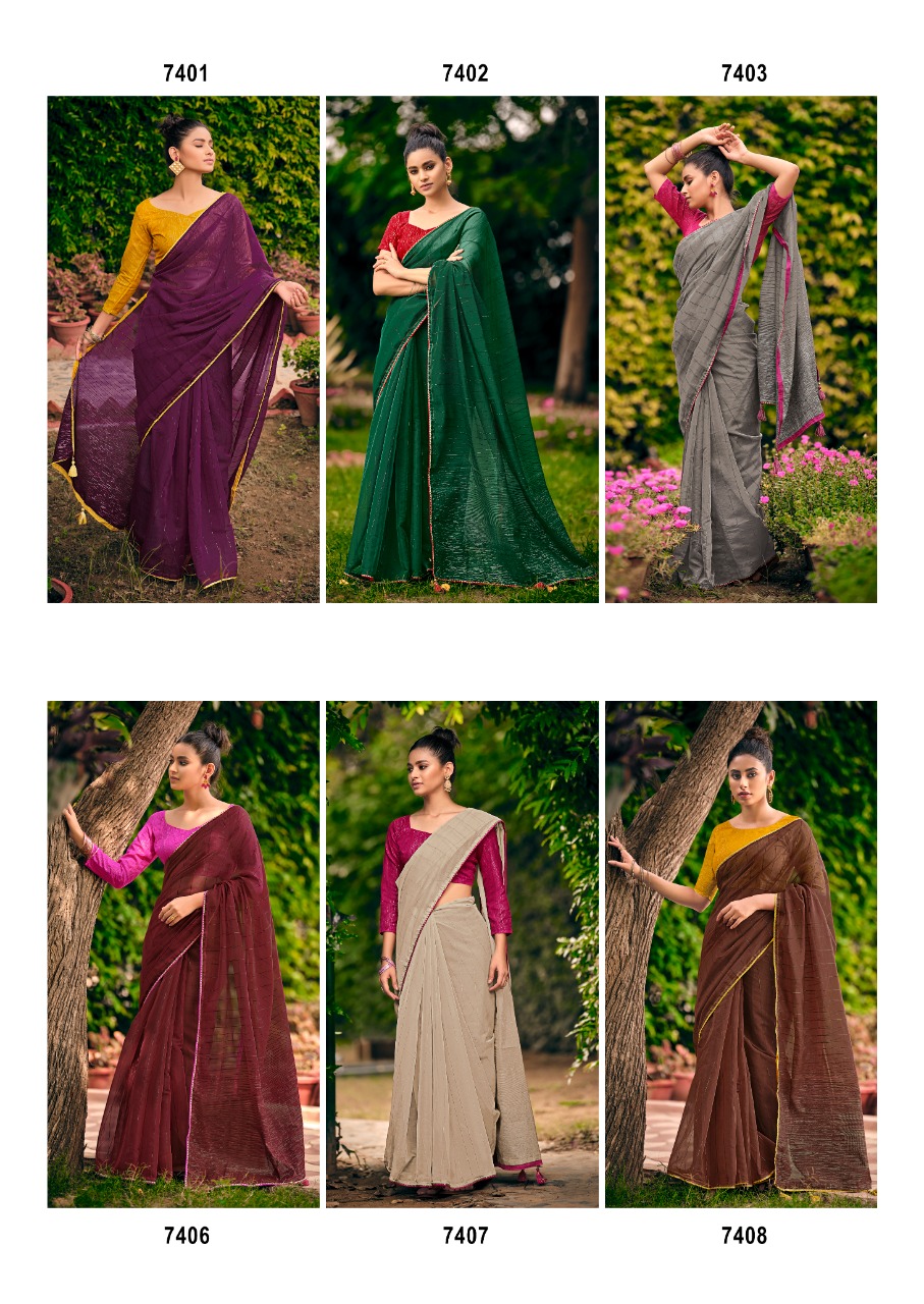 lt vedika organza exclusive look saree catalog