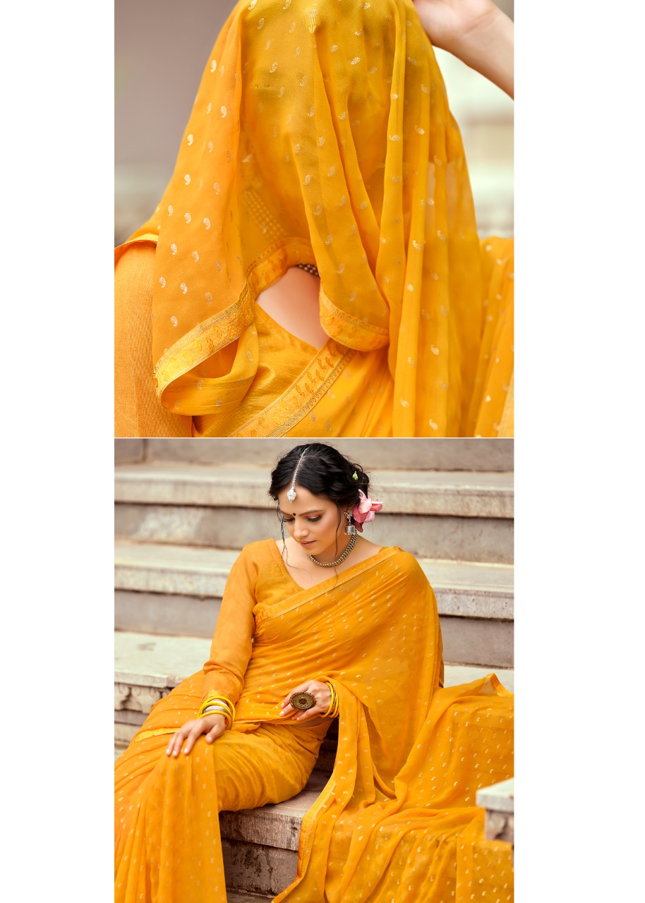 lt kashvi creation mitasha georgget elegant print saree catalog