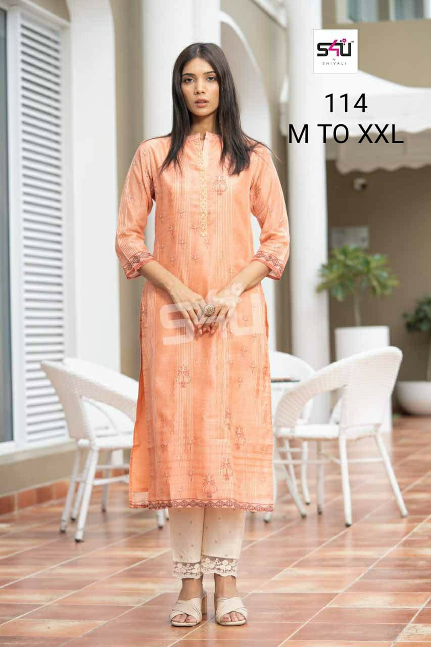 s4u 114 fancy trendy look kurti size set