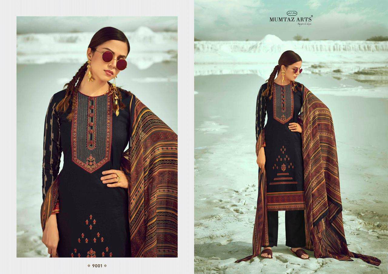 Mumtaz arts sajda designer embroidered salwar kameez collection at wholesale rate