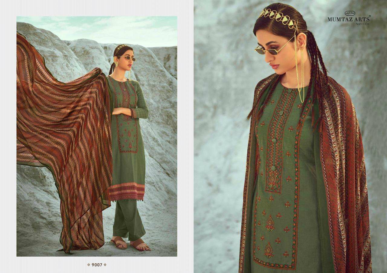 Mumtaz arts sajda designer embroidered salwar kameez collection at wholesale rate