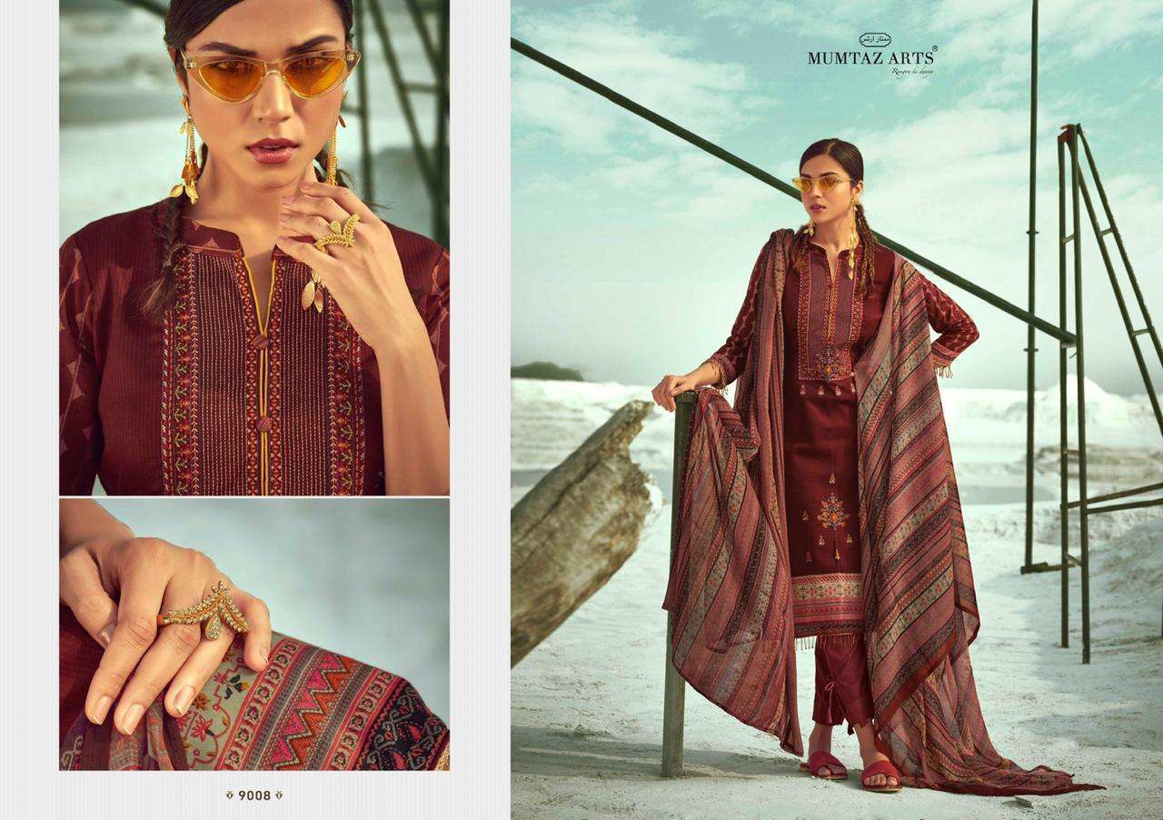 Mumtaz arts sajda designer embroidered salwar kameez collection at wholesale rate