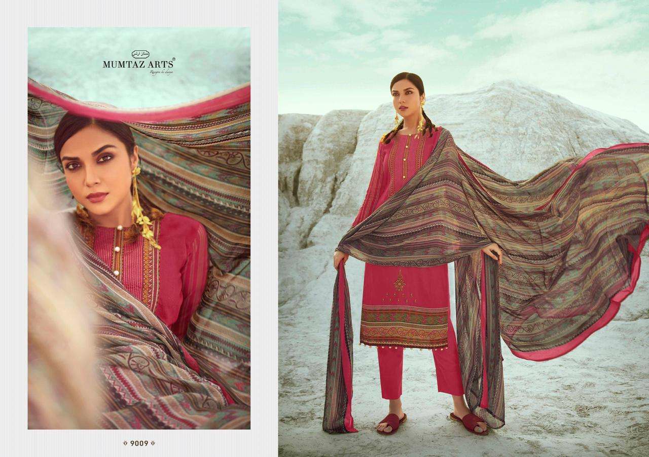 Mumtaz arts sajda designer embroidered salwar kameez collection at wholesale rate