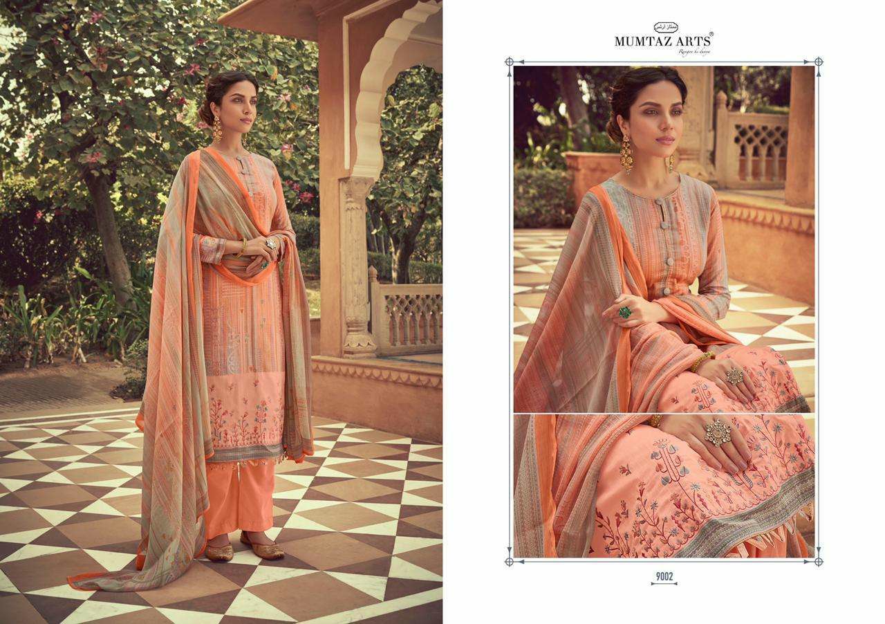 Mumtaz arts taabir  Jam Satin attractive look salwar suit catalog