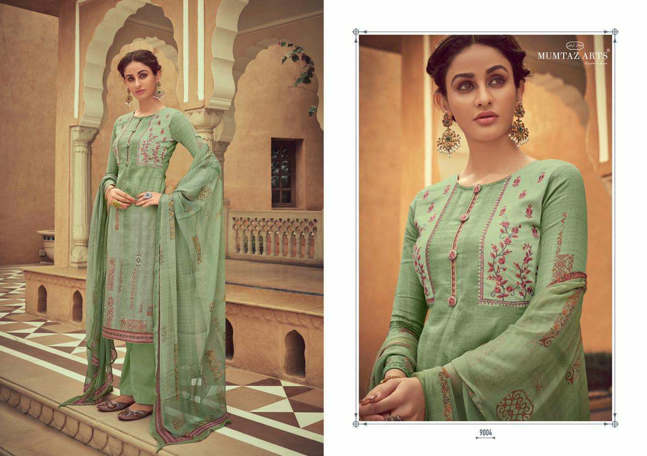 Mumtaz arts taabir  Jam Satin attractive look salwar suit catalog