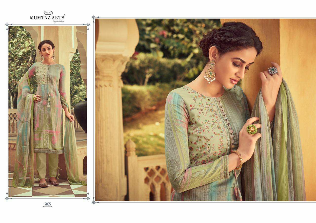 Mumtaz arts taabir  Jam Satin attractive look salwar suit catalog