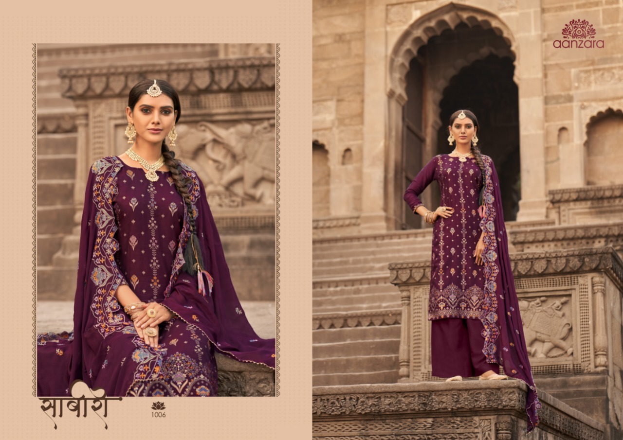 acme Weavers aanzara chitvan Russian Silk innovative look salwar suit catalog