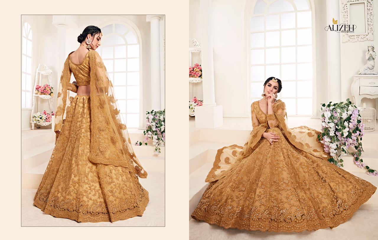 alizeh adorable net  grandeur lehenga catalog