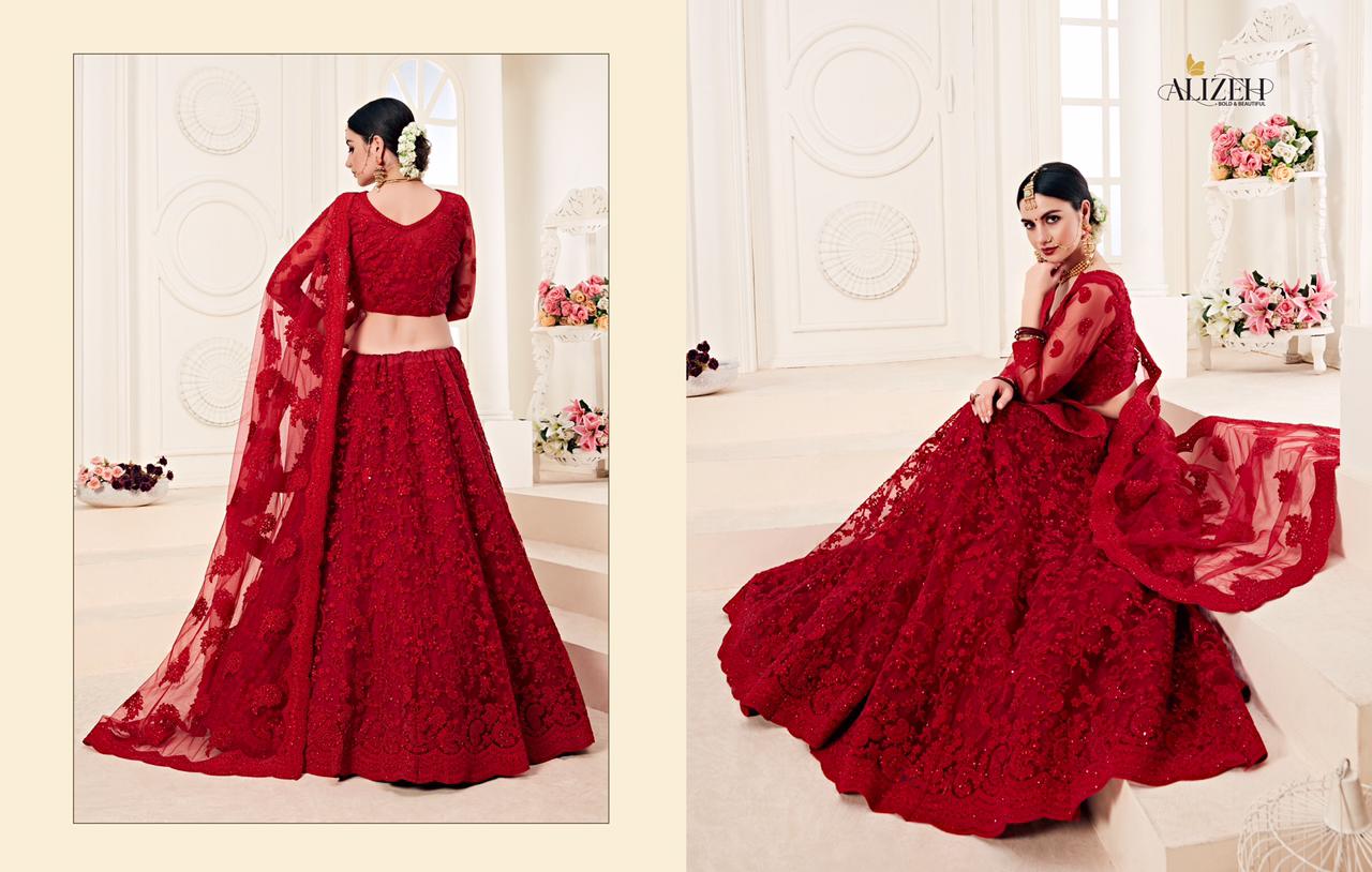 alizeh adorable net  grandeur lehenga catalog