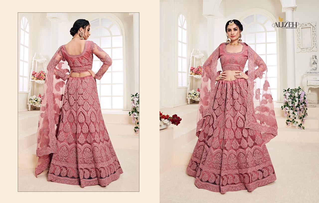 alizeh adorable net  grandeur lehenga catalog