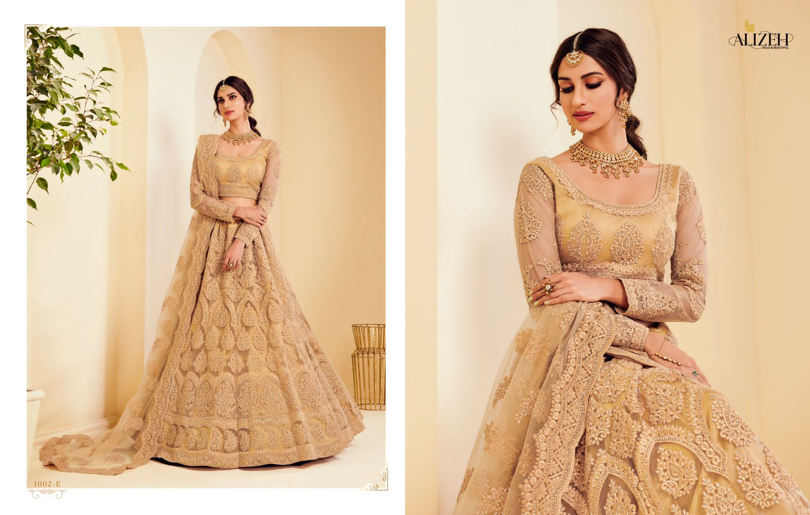 Alizeh the white bride net grandeur lehenga catalog