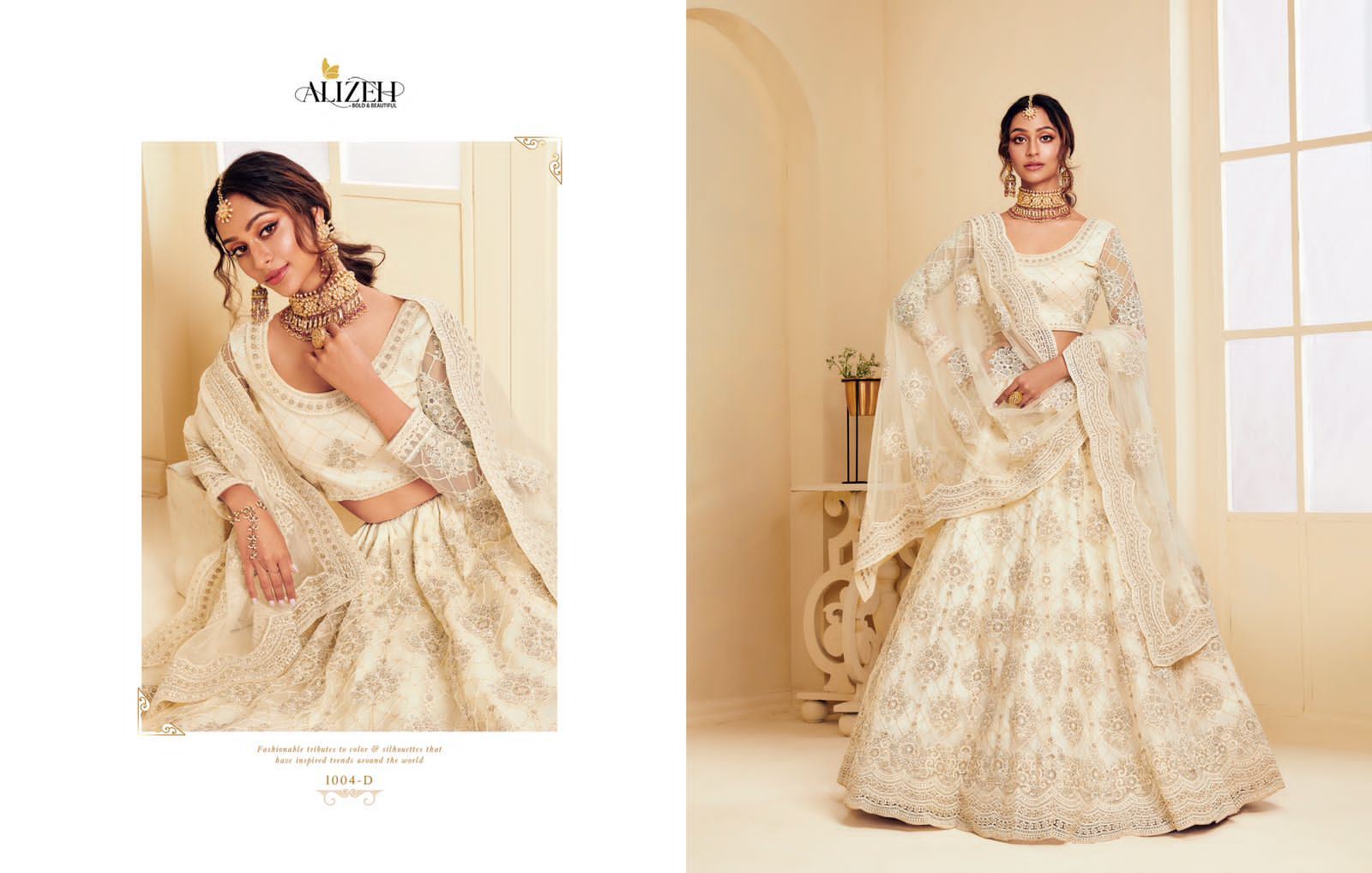 Alizeh the white bride net grandeur lehenga catalog