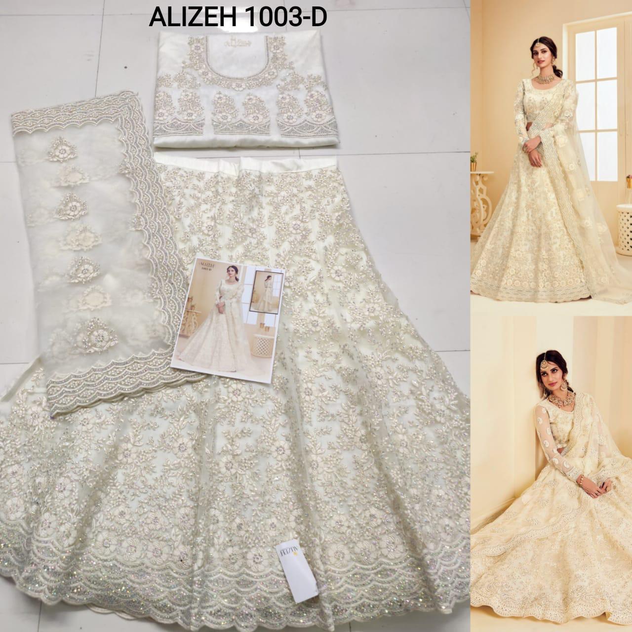 Alizeh the white bride net grandeur lehenga catalog