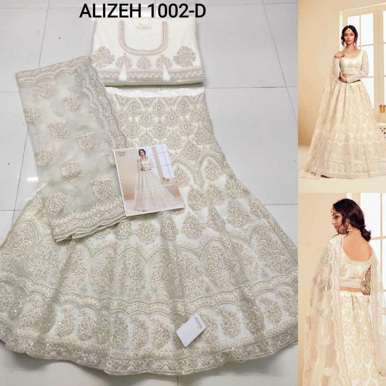 Alizeh the white bride net grandeur lehenga catalog