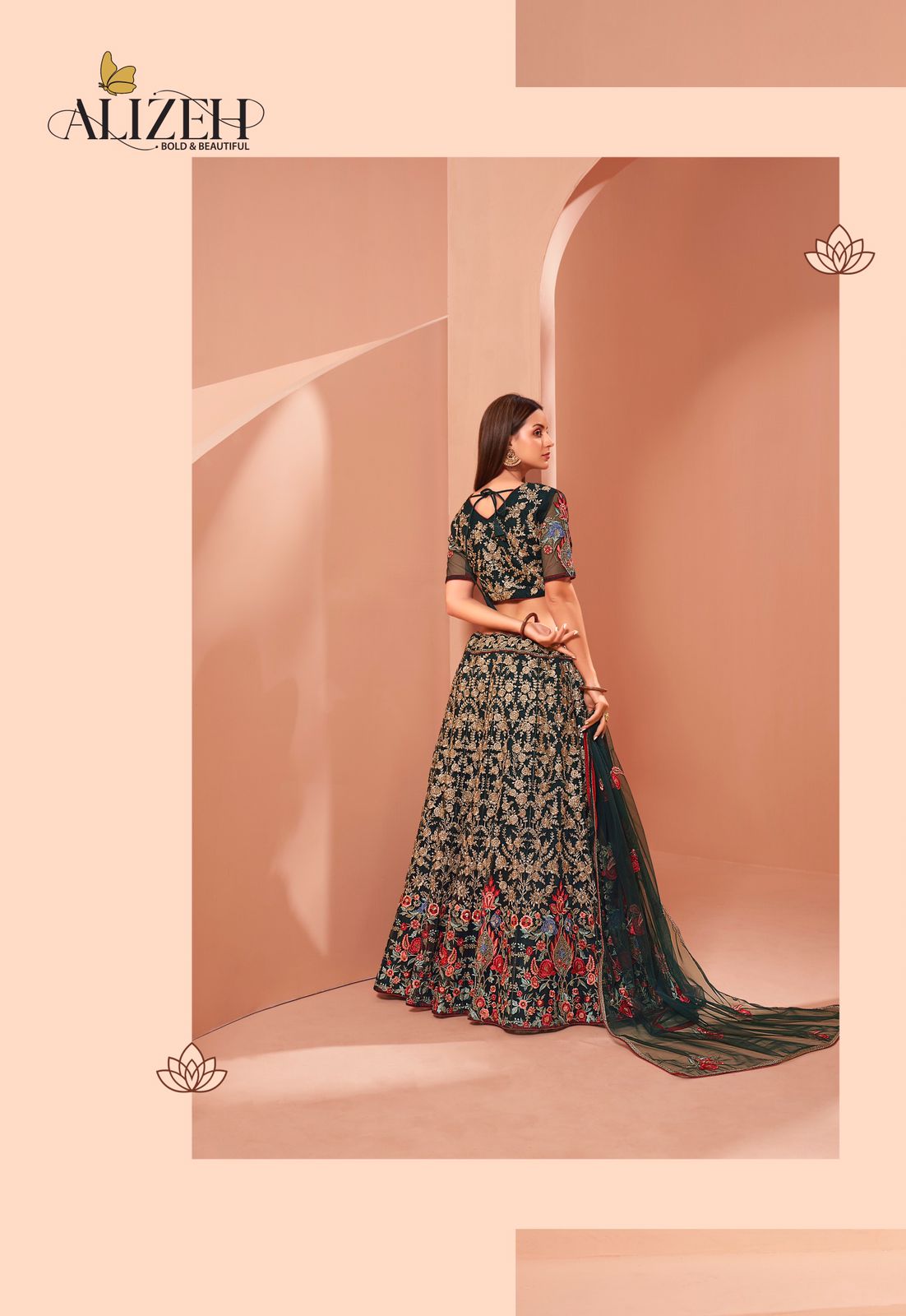 alizeh wedding affair vol 2 net festive look lehenga catalog