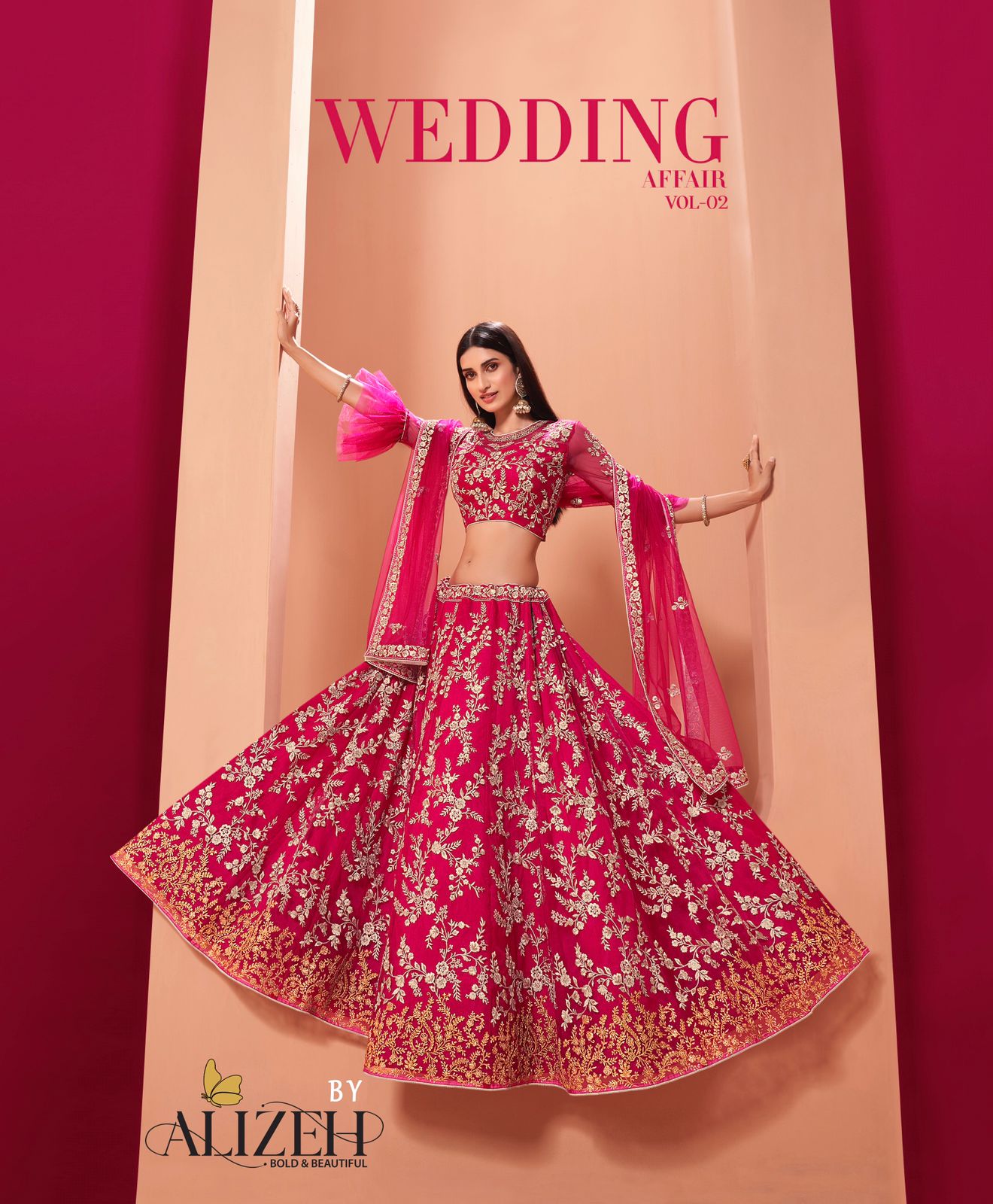 alizeh wedding affair vol 2 net festive look lehenga catalog