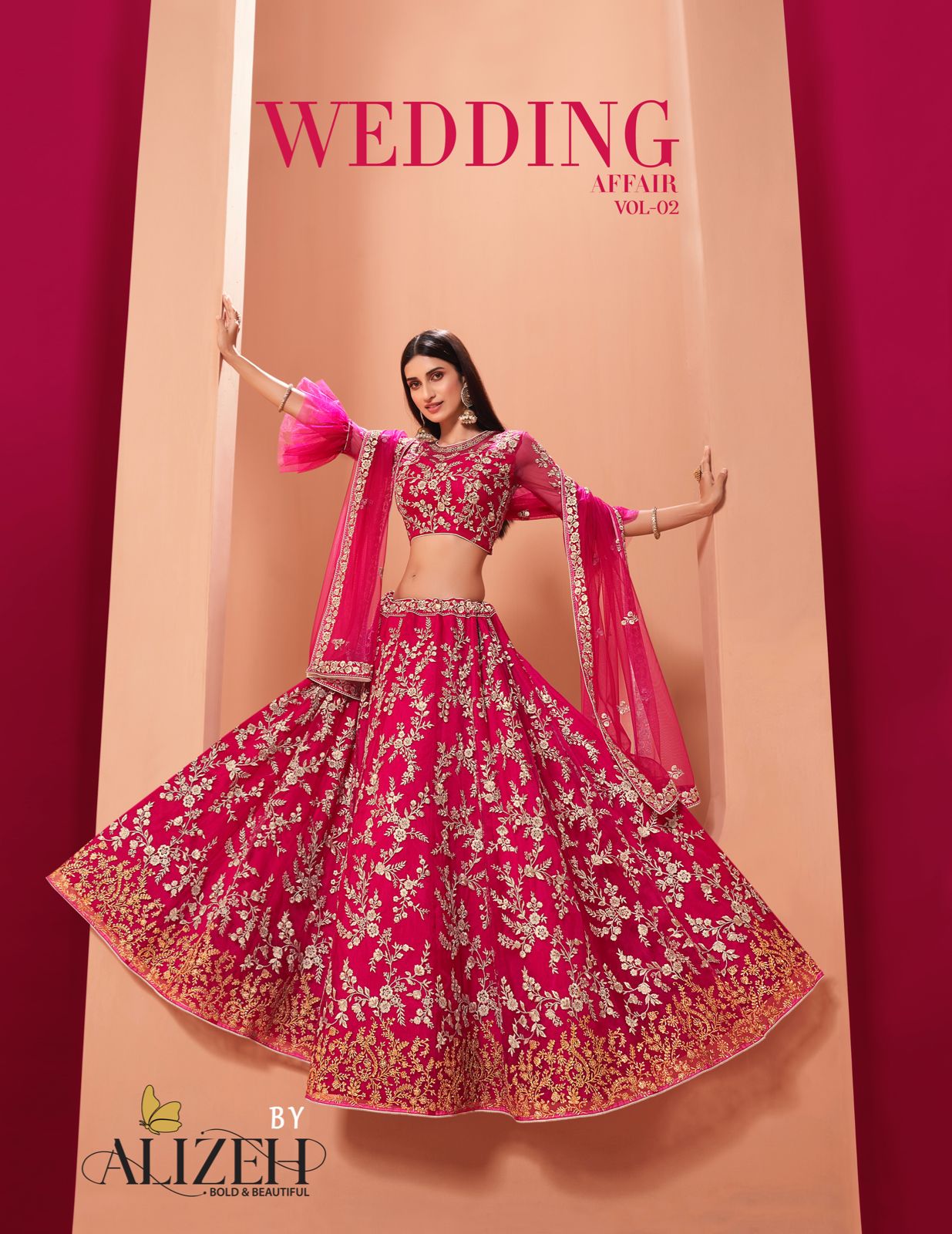 alizeh wedding affair vol 2 net festive look lehenga catalog