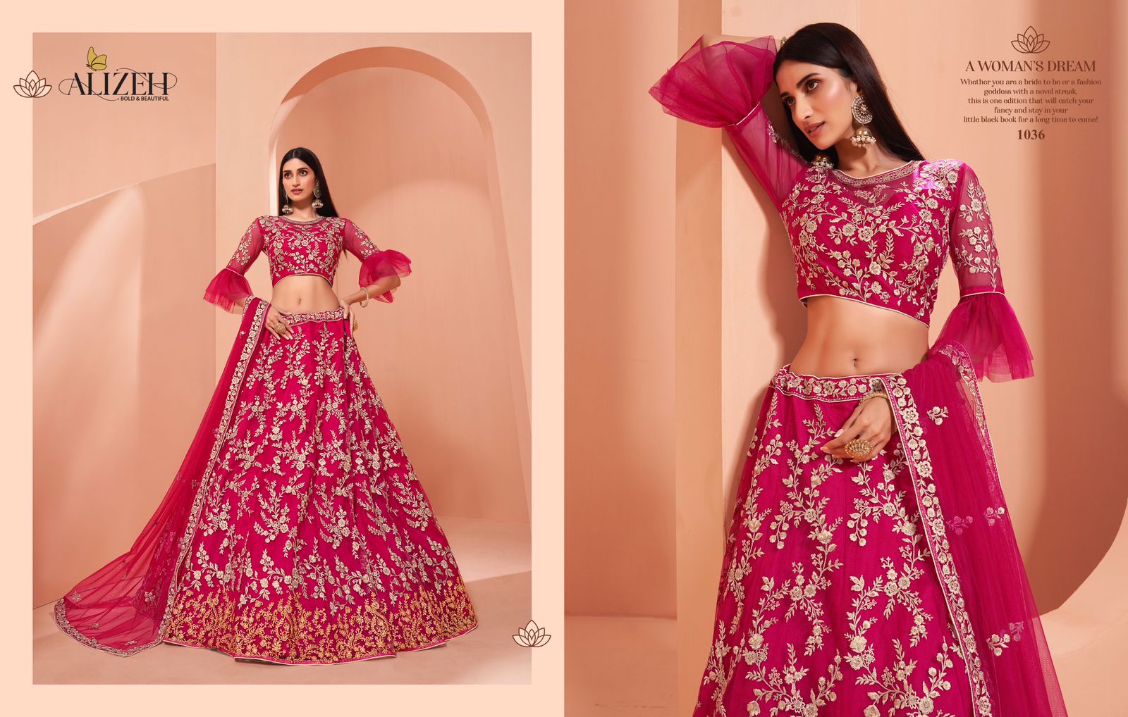 alizeh wedding affair vol 2 net festive look lehenga catalog