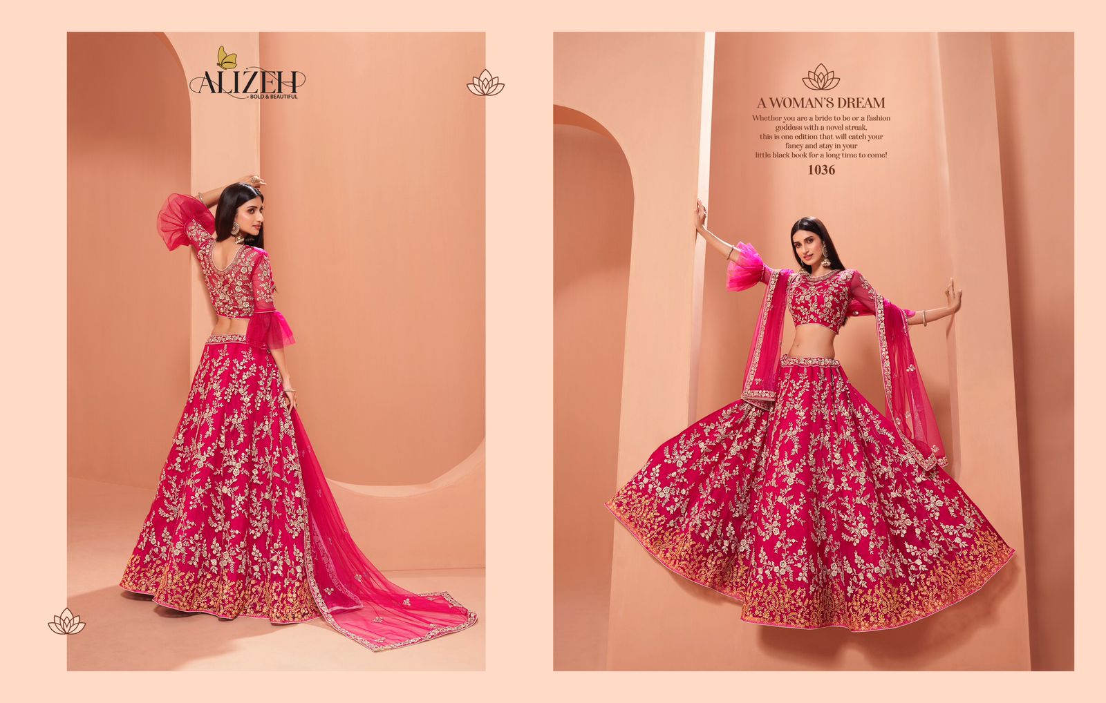 alizeh wedding affair vol 2 net festive look lehenga catalog