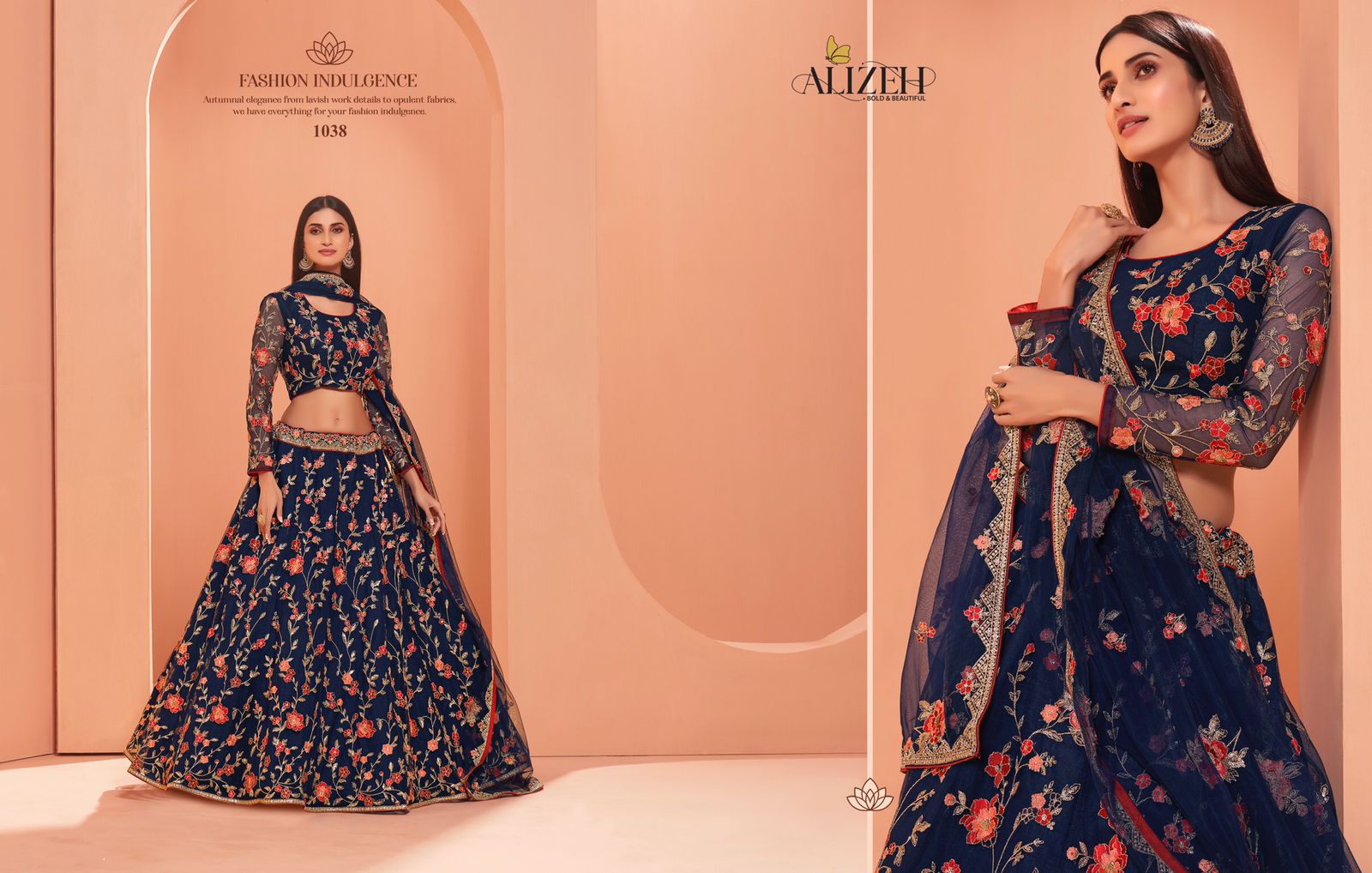 alizeh wedding affair vol 2 net festive look lehenga catalog