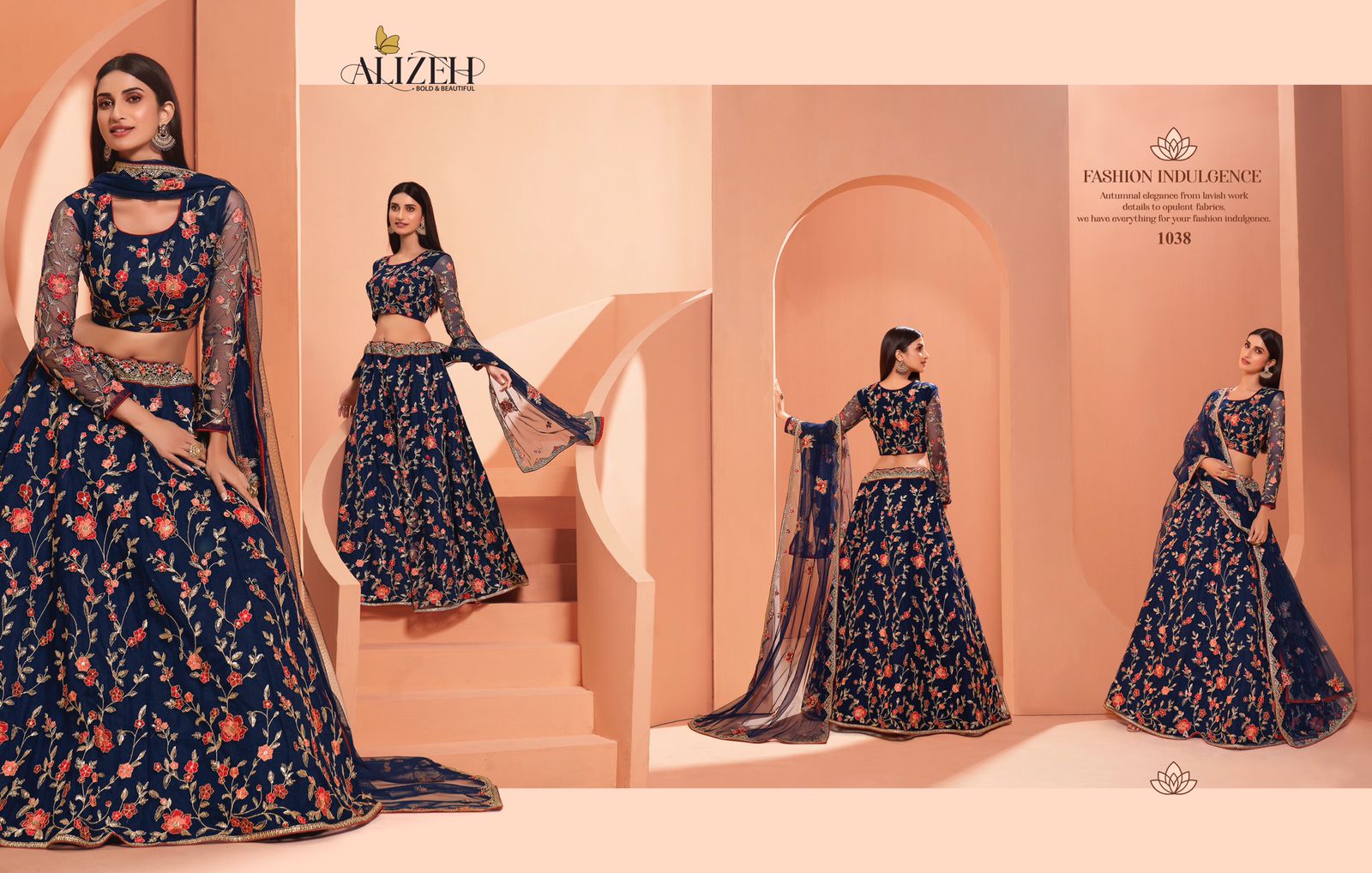 alizeh wedding affair vol 2 net festive look lehenga catalog