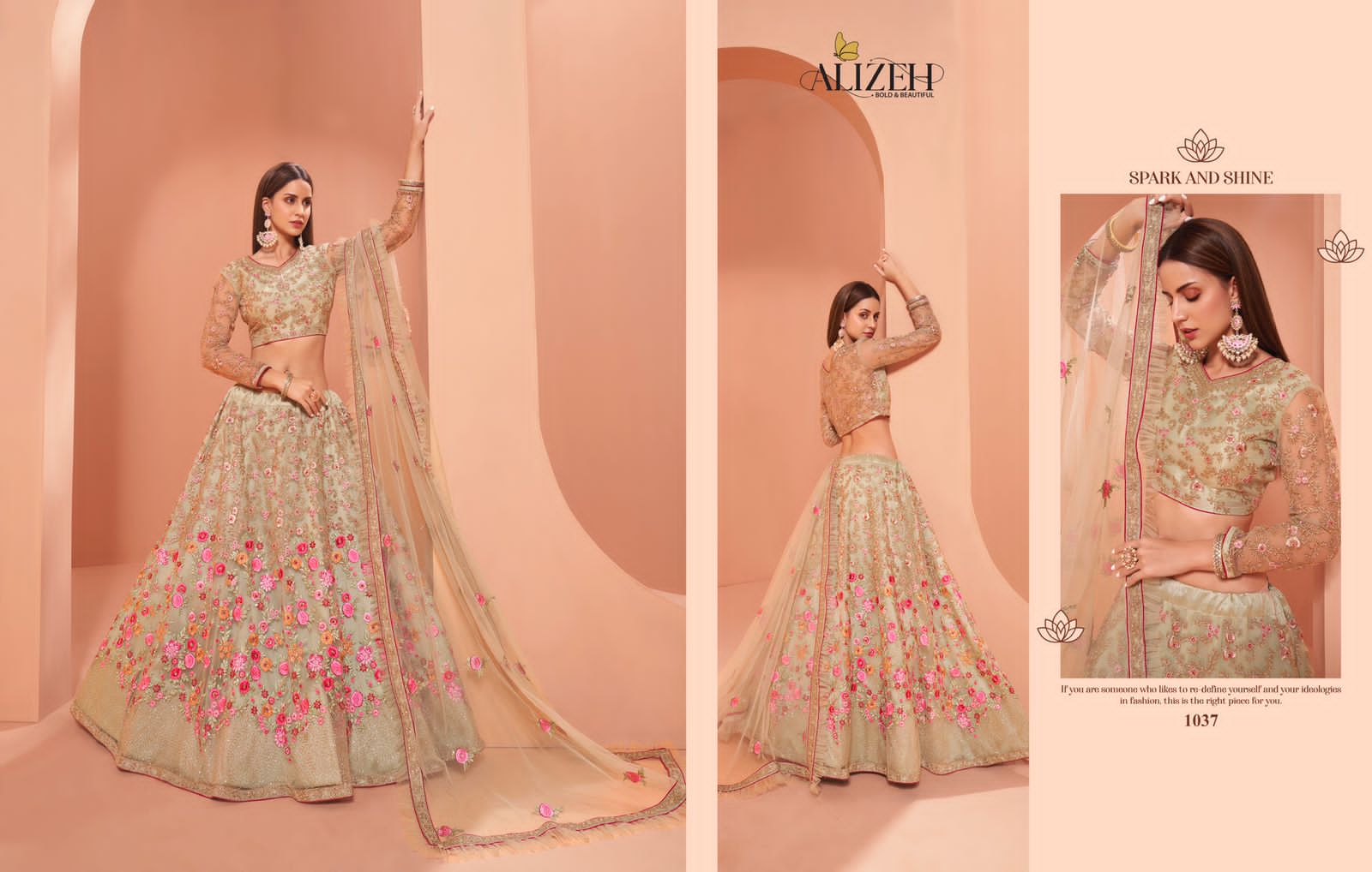 alizeh wedding affair vol 2 net festive look lehenga catalog