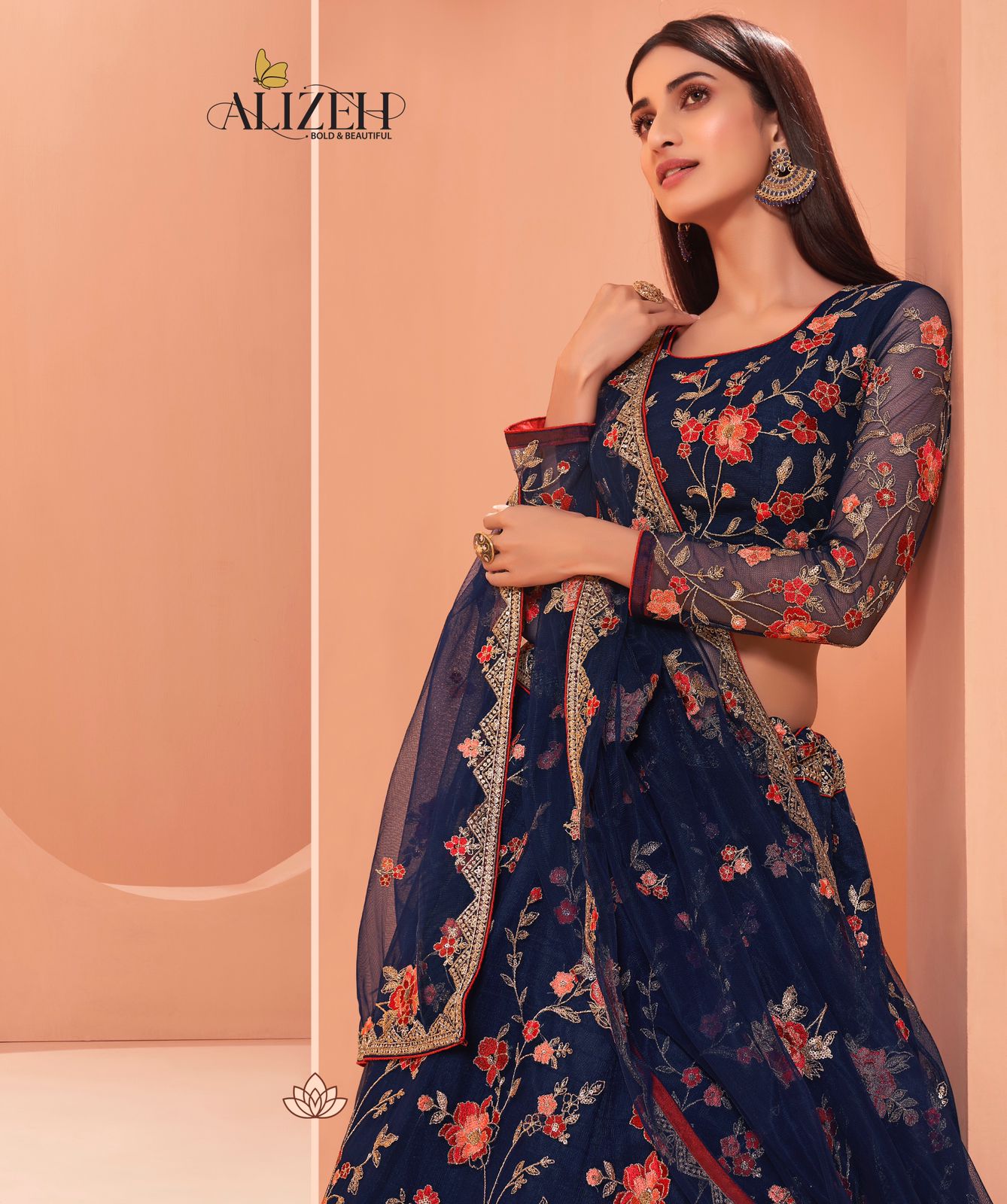 alizeh wedding affair vol 2 net festive look lehenga catalog